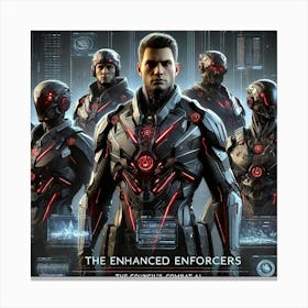 A Sci Fi Character Group Portrait Of The Enhanced Canvas Print