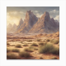 Desert Landscape 1 Canvas Print