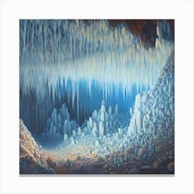 White Caves Canvas Print