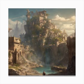 Fantasy City 114 Canvas Print