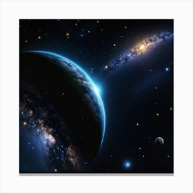 Earth In Space 2 Canvas Print