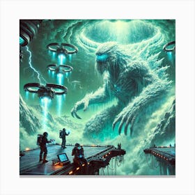 Discovery Of Glacius By Uranian Vanguard Canvas Print