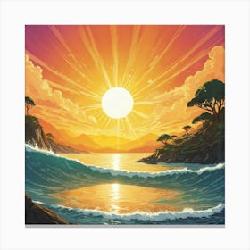 Default Here Comes The Sun Art 2 Canvas Print