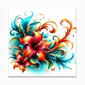 Hibiscus Flower 1 Canvas Print