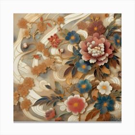 Asian Floral Painting 1 Canvas Print