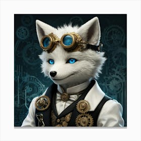 Steampunk Fox Canvas Print