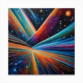 Space Rays Canvas Print