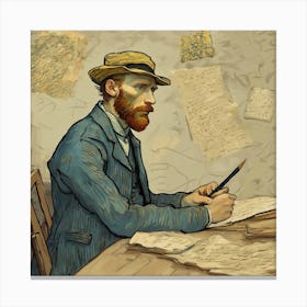 Portrait Of Van Gogh Canvas Print