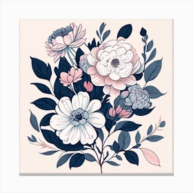 Floral Background Canvas Print