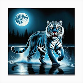 Dark Tiger Canvas Print