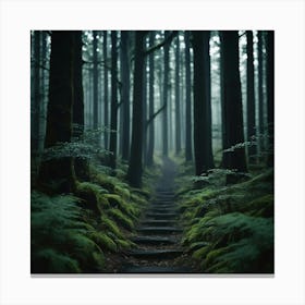 Path In The Forest Canvas Print