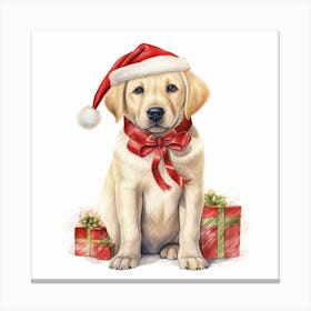 Christmas Labrador Retriever 3 Canvas Print