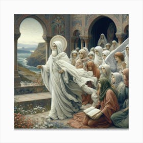 Jesus And His Disciples Canvas Print