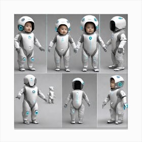 Futuristic Baby 6 Canvas Print