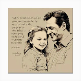 Fathers day Canvas Print
