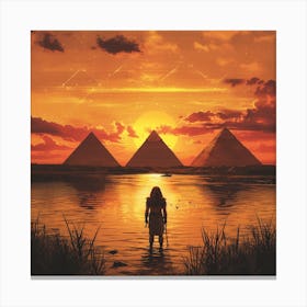 Egyptian Sunset 2 Canvas Print