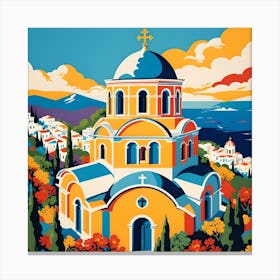 GREEK ORTHODOX CHURCH Canvas Print