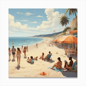 'The Beach' Canvas Print