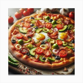 Pizza32 Canvas Print