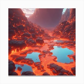 Lava Lake Canvas Print