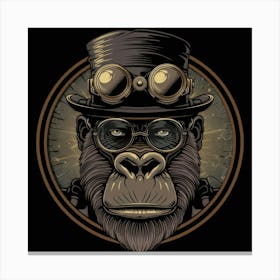 Steampunk Gorilla 14 Canvas Print