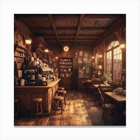 Coffee Shop 2 Canvas Print