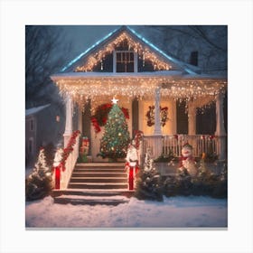 Christmas House 98 Canvas Print