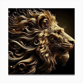 Lion Head 67 Canvas Print