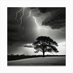 Lightning In The Sky 26 Canvas Print