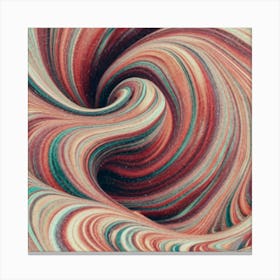 Close-up of colorful wave of tangled paint abstract art 17 Canvas Print