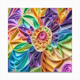 Quilling Art Canvas Print