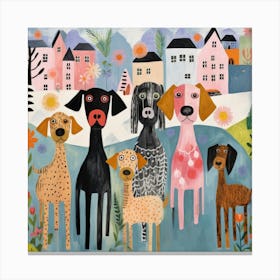 Puppy Love Palette 3 Canvas Print