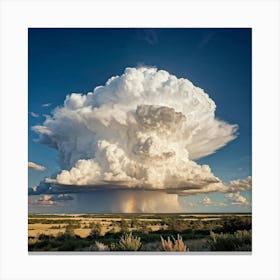 Cumulus Clouds Towering High Creating An Overcast Day In A Natural Outdoor Landscape Cumulus Clou (4) 1 Canvas Print