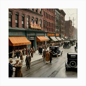 Nyc Street Scene 1 Canvas Print