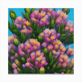 Alstroemeria Flowers 45 Canvas Print