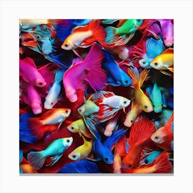 Betta Fishes Canvas Print