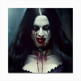 Vampire Woman Canvas Print