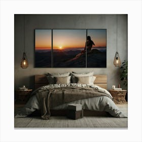 Sunset In The Mountains 1 Canvas Print