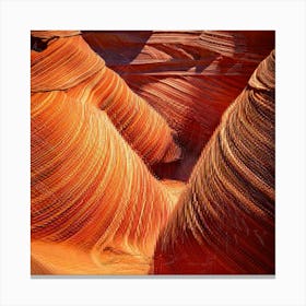 Firefly Fluid Curves Of Erosion In Sandstone Canyon 26292 Canvas Print