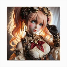 Steampunk Doll Canvas Print