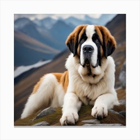 St. Bernard Dog 2 Canvas Print