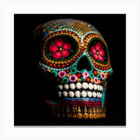 Day Of The Dead Skull Leinwandbild