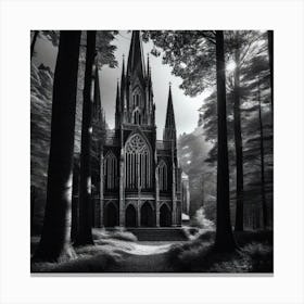 Church In The Woods 6 Canvas Print
