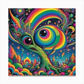 Rainbow Tree Canvas Print