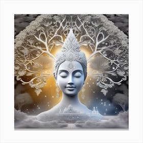 Buddha In The Forest Canvas Print