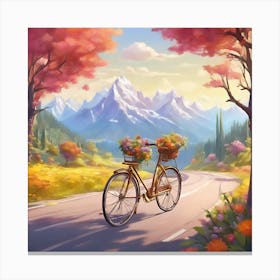 Autumn Landscape Painting Canvas Print