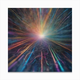 Abstract Rays Of Light 22 Canvas Print