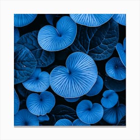 Blue Leaves Canvas Print