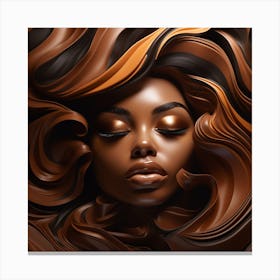 Chocolate Woman Canvas Print