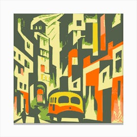 Abstract City Street 7 Canvas Print